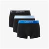 LACOSTE 3-PACK STRETCH COTTON TRUNKS - BLUE