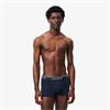 LACOSTE 3-PACK STRETCH COTTON TRUNKS - RED