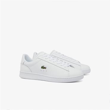 LACOSTE CARNABY SET LEATHER SNEAKERS - WHITE