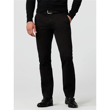 MEYER ROMA COMFORT FIT STRETCH CHINO - BLACK