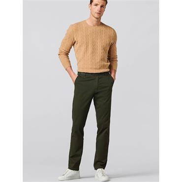 MEYER ROMA COMFORT FIT STRETCH CHINO - GREEN