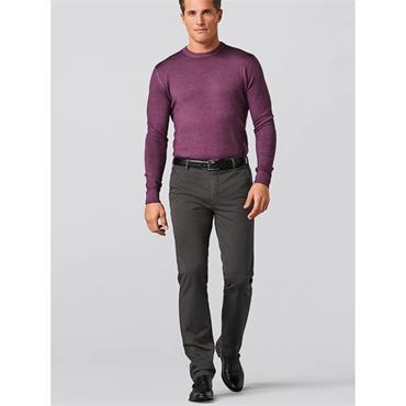 MEYER ROMA COMFORT FIT STRETCH CHINO - GREY