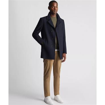 REMUS UOMO LOCHLAN OVERCOAT - NAVY