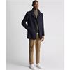 REMUS UOMO LOCHLAN OVERCOAT - NAVY