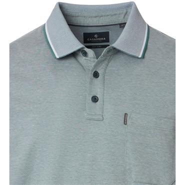 CASA MODA TIPPED POLO SHIRT - GREEN