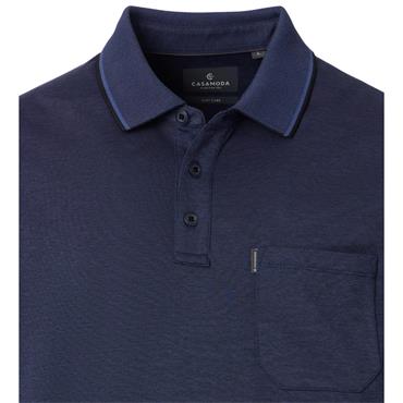 CASA MODA TIPPED POLO SHIRT - NAVY