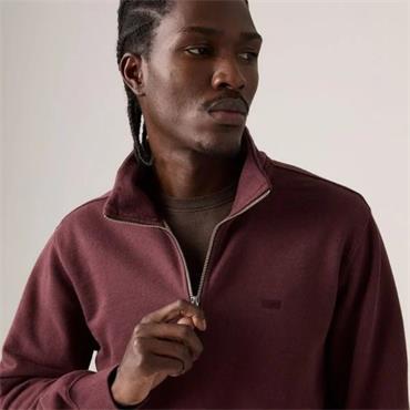 LEVI'S ORIGINAL HM 1/4 ZIP - BURGUNDY