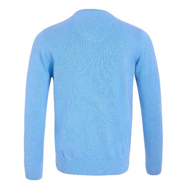 ANDRE ACHILL CREW NECK JUMPER - BLUE