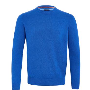 ANDRE ACHILL CREW NECK JUMPER - BLUE