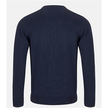 ANDRE ACHILL CREW NECK JUMPER - NAVY