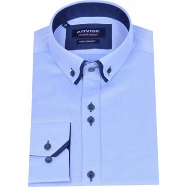 ADVISE DOUBLE COLLAR SHIRT - BLUE