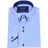 ADVISE DOUBLE COLLAR SHIRT - BLUE