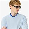 LACOSTE MONOCHROME CREW NECK SWEATER - BLUE