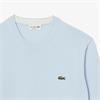 LACOSTE MONOCHROME CREW NECK SWEATER - BLUE