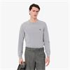 LACOSTE MONOCHROME CREW NECK SWEATER - GREY