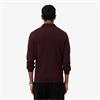 LACOSTE CREW NECK COTTON SWEATER - BURGUNDY