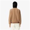 LACOSTE LONG SLEEVED KNITTED POLO SHIRT - BEIGE