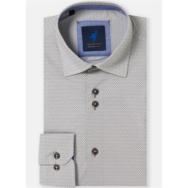 BENETTI ALEX PRINT SHIRT - BROWN