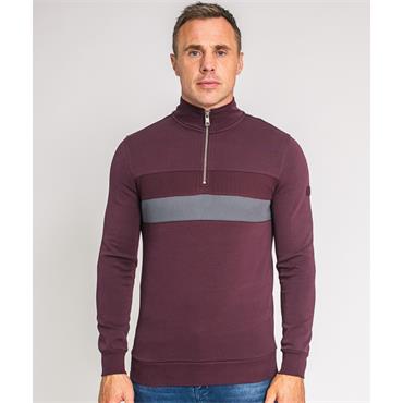 XV KINGS ANTHEM 1/4 ZIP SWEATSHIRT - BURGUNDY