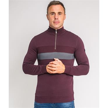 XV KINGS ANTHEM 1/4 ZIP SWEATSHIRT - BURGUNDY