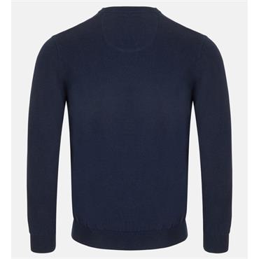 ANDRE VALENCIA V-NECK JUMPER - NAVY