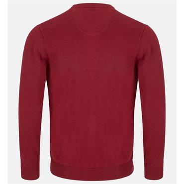 ANDRE VALENCIA V-NECK JUMPER - RED