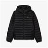 LACOSTE WATER-REPELLENT QUILTED JACKET - BLACK