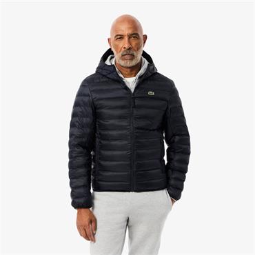 LACOSTE WATER-REPELLENT QUILTED JACKET - NAVY