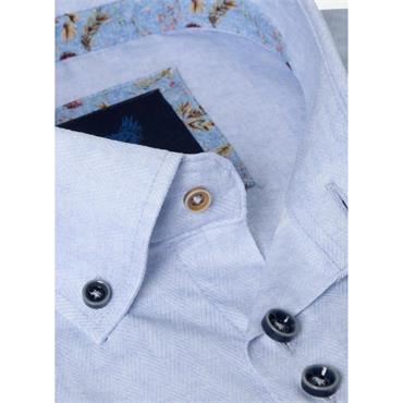 BENETTI BRAX SHORT SLEEVE SHIRT - SKY