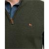 MAGEE CARN STRUCTURE KNIT 1/4 ZIP - GREEN