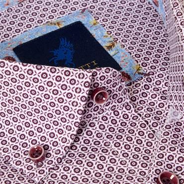BENETTI CARLOS SHIRT - BURGUNDY