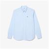 LACOSTE REGULAR FIT OXFORD SHIRT - BLUE