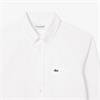 LACOSTE REGULAR FIT OXFORD SHIRT - WHITE