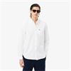 LACOSTE REGULAR FIT OXFORD SHIRT - WHITE