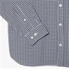 LACOSTE LIGHTWEIGHT POPLIN PLAID SHIRT - NAVY