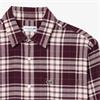 LACOSTE PLAID FLANNEL SHIRT - BURGUNDY