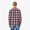 LACOSTE PLAID FLANNEL SHIRT - BURGUNDY