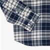 LACOSTE PLAID FLANNEL SHIRT - NAVY