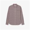 LACOSTE PLAID FLANNEL SHIRT - BURGUNDY