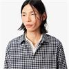 LACOSTE PLAID FLANNEL SHIRT - NAVY