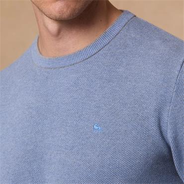MAGEE CHARLIE CREW NECK JUMPER - BLUE