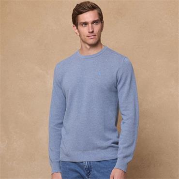MAGEE CHARLIE CREW NECK JUMPER - BLUE