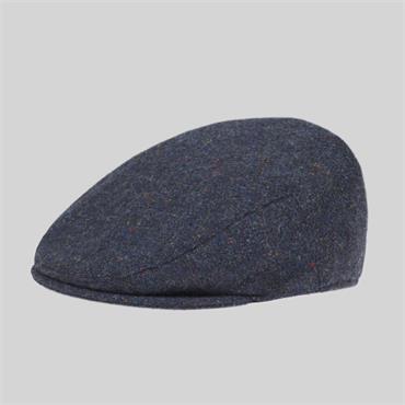 MAGEE DONEGAL TWEED FLAT CAP - BLUE