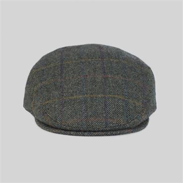 MAGEE DONEGAL TWEED FLAT CAP - GREEN