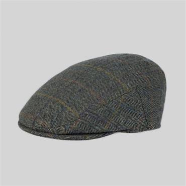 MAGEE DONEGAL TWEED FLAT CAP - GREEN