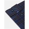 BENETTI ERIC CHECK SHIRT - NAVY