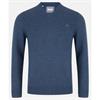 BENETTI FRANCO V-NECK JUMPER - BLUE