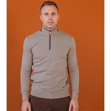 BOWE TAILORING GUSTARD 1/4 ZIP - BEIGE