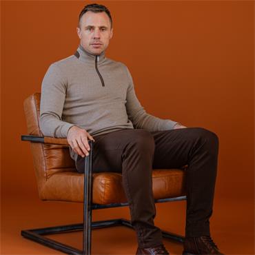 BOWE TAILORING GUSTARD 1/4 ZIP - BEIGE