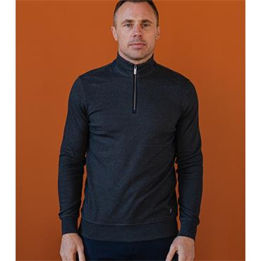 BOWE TAILORING GUSTARD 1/4 ZIP - NAVY